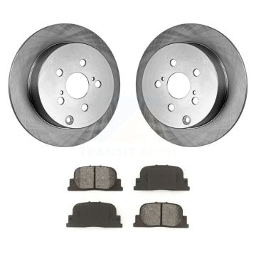Rear Disc Brake Rotors And Semi-Metallic Pads Kit For 2005-2010 Scion tC K8S-101740