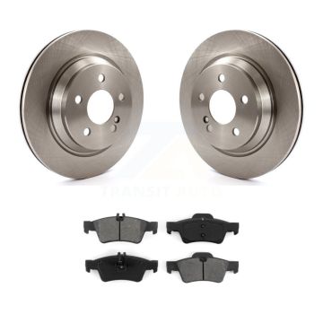 Rear Disc Brake Rotor And Semi-Metallic Pad Kit For 2003-2006 Mercedes-Benz S430 S500 AWD K8S-101756