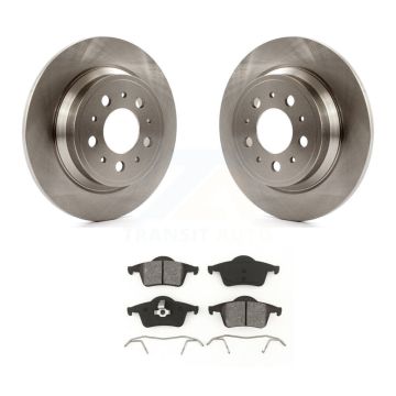 Rear Disc Brake Rotors And Semi-Metallic Pads Kit For Volvo S60 XC70 V70 S80 K8S-101757