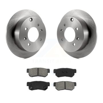 Rear Disc Brake Rotors And Semi-Metallic Pads Kit For Hyundai Sonata Kia Optima Magentis K8S-101758