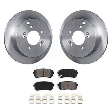 Rear Disc Brake Rotors And Semi-Metallic Pads Kit For Hyundai Tucson Kia Sportage AWD K8S-101766