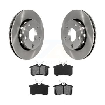 Rear Disc Brake Rotors And Semi-Metallic Pads Kit For 2000-2001 Audi S4 K8S-101775