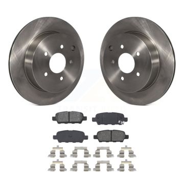 Rear Brake Rotor Semi-Metallic Pad Kit For Nissan Murano INFINITI Pathfinder QX60 Q50 Q60 K8S-101786