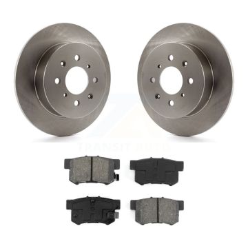 Rear Disc Brake Rotors And Semi-Metallic Pads Kit For Honda Civic Acura EL K8S-101793