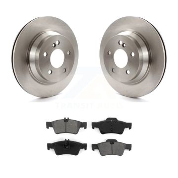 Rear Brake Rotors Semi-Metallic Pad Kit For Mercedes-Benz E350 E400 E320 E500 CLS550 E550 K8S-101806