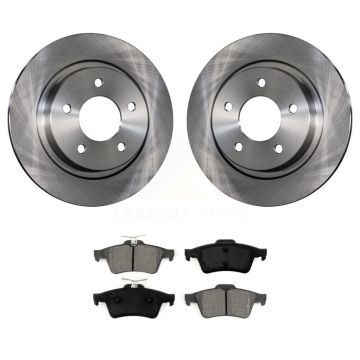 Rear Disc Brake Rotors And Semi-Metallic Pads Kit For Mazda 3 Sport K8S-101811