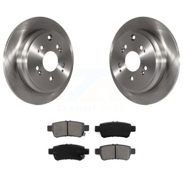Rear Disc Brake Rotors And Semi-Metallic Pads Kit For 2005-2010 Honda Odyssey K8S-101812