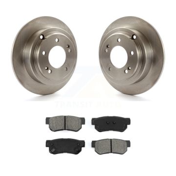 Rear Disc Brake Rotors And Semi-Metallic Pads Kit For 2004-2006 Kia Amanti K8S-101816