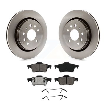 Rear Disc Brake Rotor And Semi-Metallic Pad Kit For 2003 Saab 9-3 Sedan With Vented K8S-101819