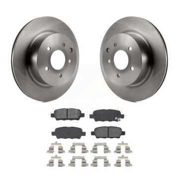 Rear Brake Rotors Semi-Metallic Pad Kit For INFINITI Nissan Maxima G37 QX50 EX35 370Z G35 K8S-101822
