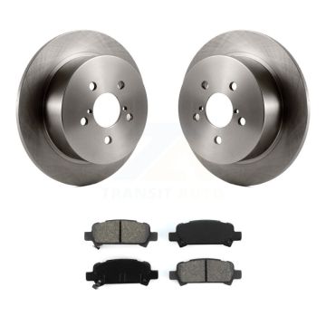 Rear Brake Rotors & Semi-Metallic Pad Kit For 08-09 Subaru Legacy With 17" Factory Wheels K8S-101829