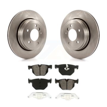 Rear Disc Brake Rotors And Semi-Metallic Pads Kit For BMW 530i 525i 528i K8S-101833