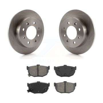Rear Disc Brake Rotors And Semi-Metallic Pads Kit For Kia Spectra Spectra5 K8S-101834