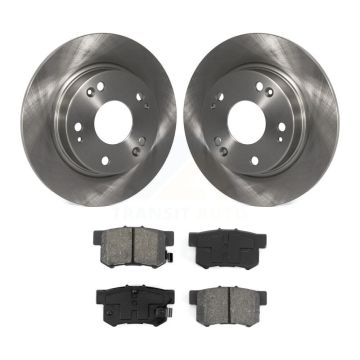 Rear Disc Brake Rotors And Semi-Metallic Pads Kit For Honda Civic Acura CSX ILX K8S-101839