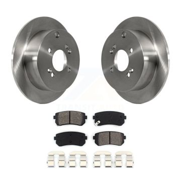 Rear Disc Brake Rotor And Semi-Metallic Pad Kit For 2006-2010 Hyundai Accent Kia Rio5 Rio K8S-101842