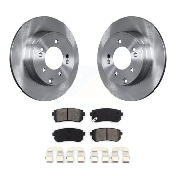 Rear Disc Brake Rotors And Semi-Metallic Pads Kit For Hyundai Tucson Sonata Kia Cadenza K8S-101843