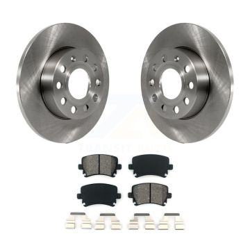 Rear Disc Brake Rotor & Semi-Metallic Pad Kit For Volkswagen Jetta Rabbit Audi A3 Quattro K8S-101846