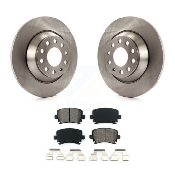 Rear Brake Rotor Semi-Metallic Pad Kit For Audi A6 Quattro With 302mm Diameter K8S-101854