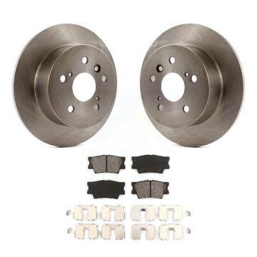 Rear Disc Brake Rotors And Semi-Metallic Pads Kit For Toyota Camry Lexus ES350 Avalon K8S-101855