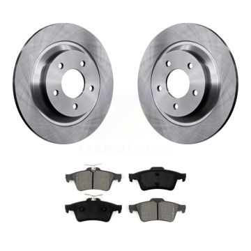 Rear Disc Brake Rotors And Semi-Metallic Pads Kit For Mazda 5 K8S-101857