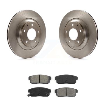 Rear Disc Brake Rotors And Semi-Metallic Pads Kit For 2004-2011 Mazda RX-8 K8S-101874