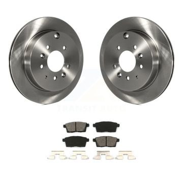 Rear Disc Brake Rotors And Semi-Metallic Pads Kit For Ford Edge Mazda CX-7 Lincoln MKX K8S-101875