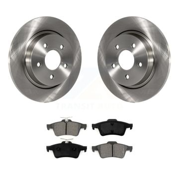 Rear Disc Brake Rotors And Semi-Metallic Pads Kit For Volvo S40 C30 V50 C70 K8S-101876