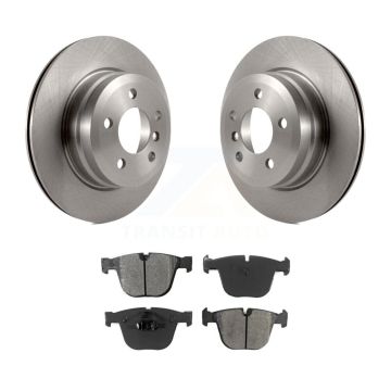 Rear Disc Brake Rotors And Semi-Metallic Pads Kit For 2009 BMW X6 xDrive35i From 10 08 K8S-101886