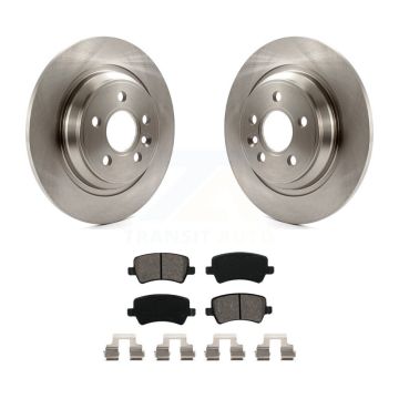 Rear Disc Brake Rotors Semi-Metallic Pad Kit For Volvo XC70 S60 V60 S80 Cross Country V70 K8S-101894