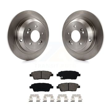 Rear Disc Brake Rotors And Semi-Metallic Pads Kit For Hyundai Genesis G80 Kia K900 K8S-101914