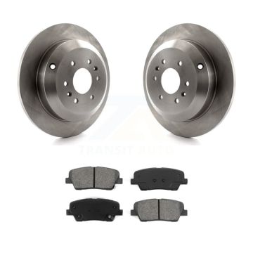 Rear Disc Brake Rotors And Semi-Metallic Pads Kit For 2009-2011 Kia Borrego K8S-101918
