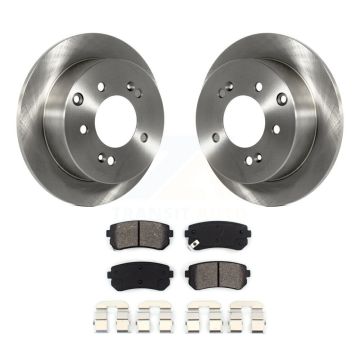 Rear Disc Brake Rotors And Semi-Metallic Pads Kit For Kia Forte Koup Forte5 K8S-101921