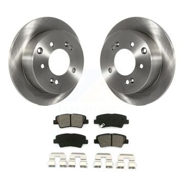 Rear Disc Brake Rotors And Semi-Metallic Pads Kit For 2010-2013 Kia Soul K8S-101922