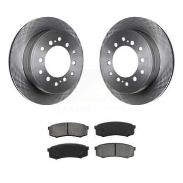 Rear Disc Brake Rotor And Semi-Metallic Pad Kit For Toyota 4Runner Lexus GX460 FJ Cruiser K8S-101927