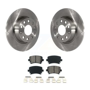 Rear Disc Brake Rotors And Semi-Metallic Pads Kit For Volkswagen GTI Eos Audi A3 Quattro K8S-101932