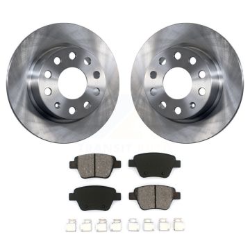 Rear Disc Brake Rotors And Semi-Metallic Pads Kit For Volkswagen Jetta Eos Audi A3 GTI K8S-101937
