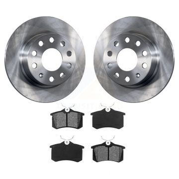 Rear Brake Rotor & Semi-Metallic Pad Kit For Volkswagen Jetta Beetle Golf SportWagen Audi K8S-101939
