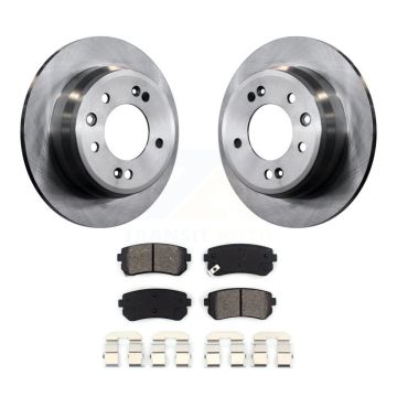 Rear Disc Brake Rotors And Semi-Metallic Pads Kit For Hyundai Elantra Tucson Kia Sportage K8S-101941