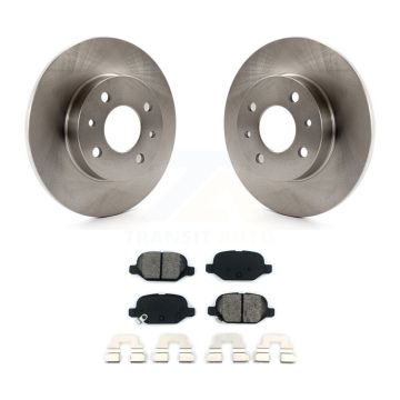 Rear Disc Brake Rotors And Semi-Metallic Pads Kit For Fiat 500 K8S-101945
