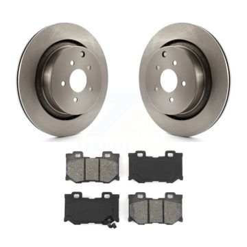 Rear Brake Rotors & Semi-Metallic Pad Kit For INFINITI Q50 Q60 M37 FX50 QX70 Q70 Q70L M56 K8S-101946