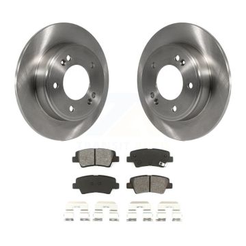 Rear Brake Rotor And Semi-Metallic Pad Kit For Hyundai Elantra Kia Forte GT Soul Veloster K8S-101950