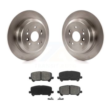 Rear Disc Brake Rotors And Semi-Metallic Pads Kit For 2014-2016 Acura MDX K8S-101964