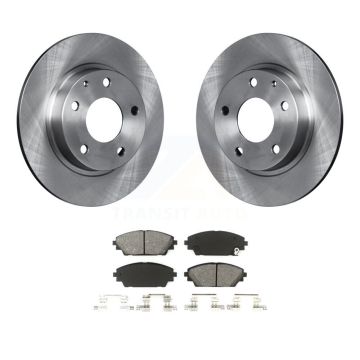 Rear Disc Brake Rotors And Semi-Metallic Pads Kit For Mazda 3 Sport K8S-101969