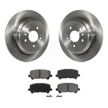 Rear Disc Brake Rotors And Semi-Metallic Pads Kit For Honda Pilot Ridgeline Passport K8S-101973