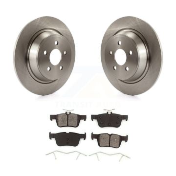 Rear Brake Rotors Semi-Metallic Pad Kit For Ford Edge Fusion Lincoln Nautilus MKX MKZ SSV K8S-101978