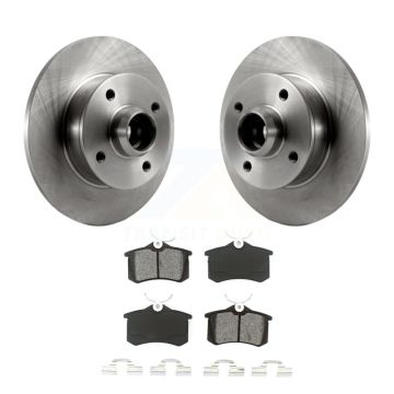 Rear Brake Rotors Semi-Metallic Pad Kit For Volkswagen Golf Jetta Passat Corrado Scirocco K8S-101983