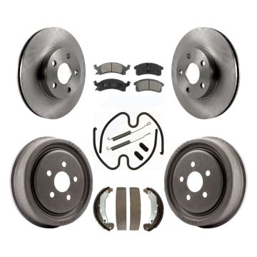 Front Rear Brake Rotor Semi-Metallic Pad And Drum Kit (7Pc) For Pontiac Sunfire Chevrolet K8S-101992