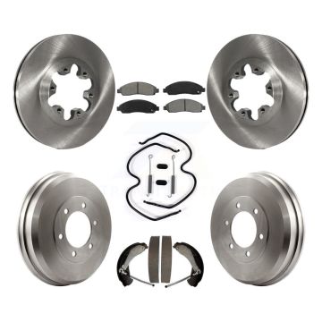 Front Rear Brake Rotor Semi-Metallic Pad Drum Kit (7Pc) For Chevrolet Colorado GMC Canyon K8S-102011