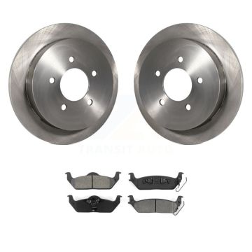 Rear Disc Brake Rotors And Semi-Metallic Pads Kit For Ford F-150 K8S-102258