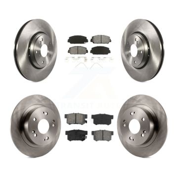 Front Rear Disc Brake Rotors And Semi-Metallic Pads Kit For 2017-2022 Acura ILX K8S-102268